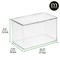 mDesign Plastic Desk Organizer Storage Box for Home Office